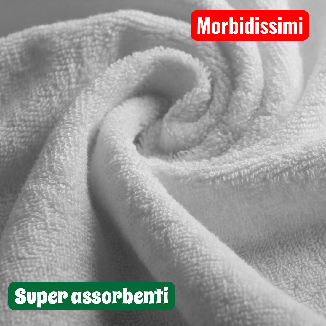Asciugamani Materna Ricamati. Set asilo con asola e nome. Asciugamani per bambini morbidi, assorbenti 100% cotone. Set viso e mani bianco